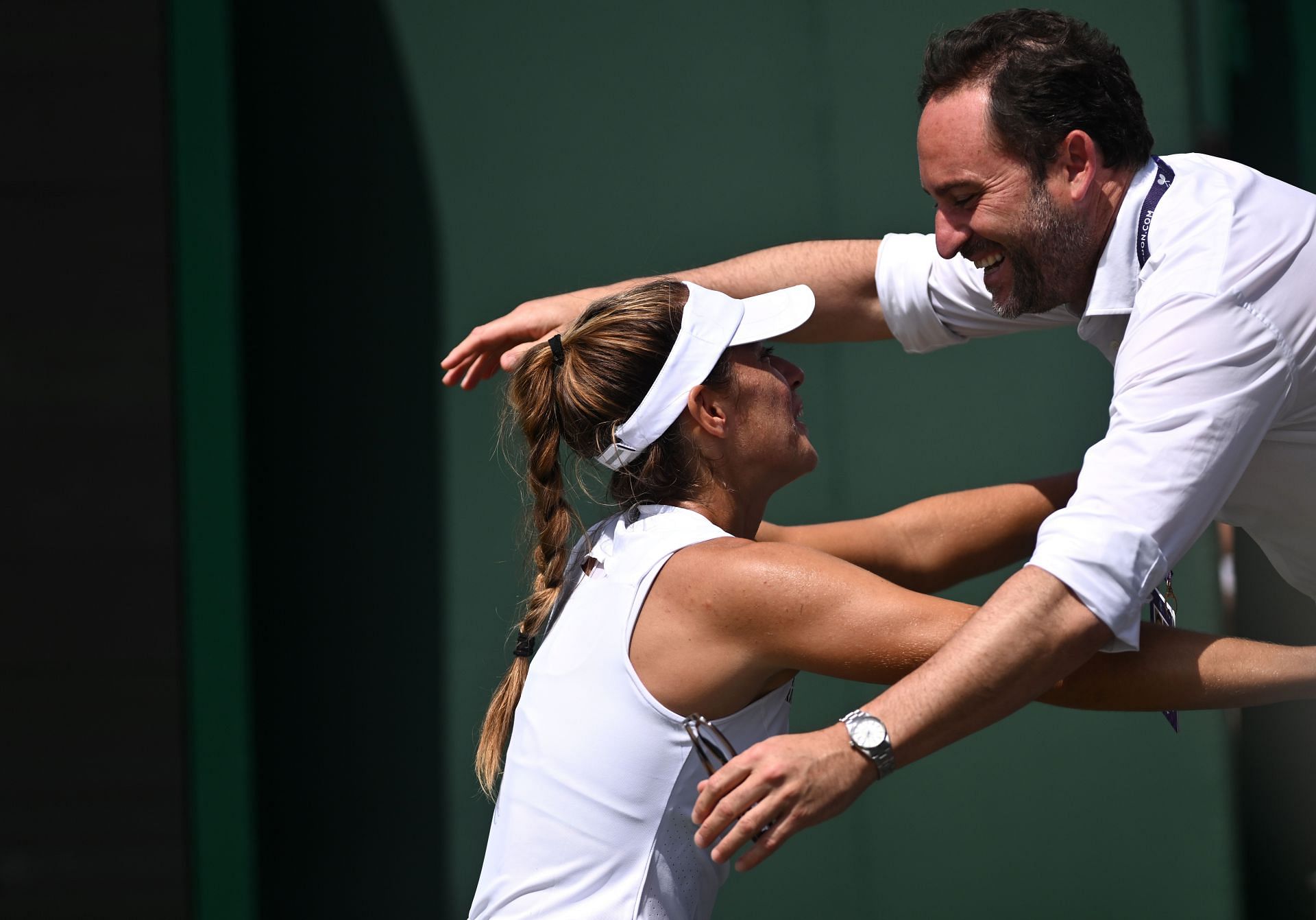 Solana Sierra trains at Rafael Nadal's academy in Mallorca. (Source: Getty)